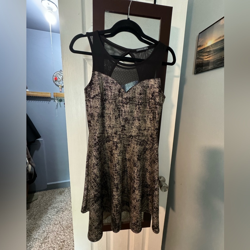Gold dress